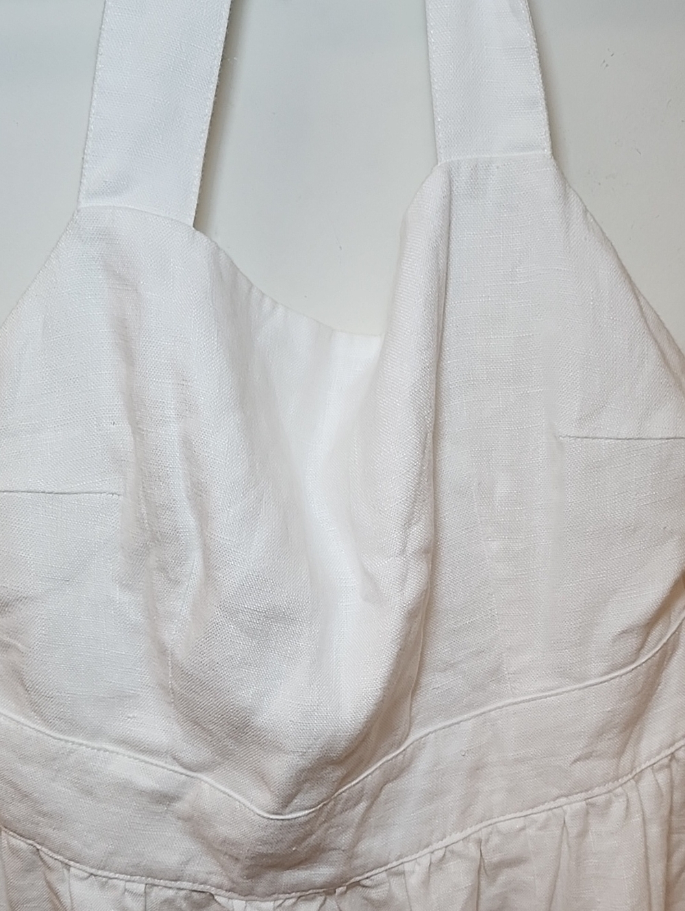 Reformation Elara Linen Dress  square neckline high side slit Size 6 - Picture 14 of 16